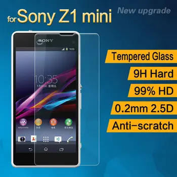 0.26 mm Kaljeno Steklo Screen Protector Film za Sony Xperia Z1 Kompakten Z1 Mini D5503 M51w Anti-Scratch sprednji pokrov stražar