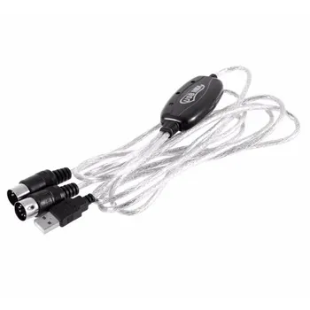 1,5 m, USB-V-OUT MIDI Vmesnik, Kabel usb Pretvornik PC Glasbe Tipkovnico Adapter Kabel