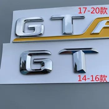 10pcs AMGGTR GTS GT50 GT43 GT63S ABS avto nalepke avto značko emblem avto Zadaj Oznaka Rep prijavite tablice, nalepke, svetleči matt silver black