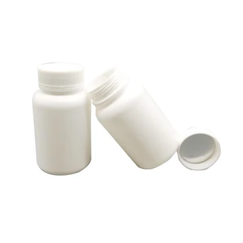 12pcs 100 ml HDPE belo plastično tabletke steklenica Prazna Medicinske steklenico z vijak kape za stekleničko tablet