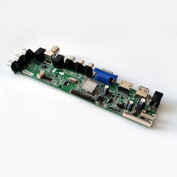 1366*768 signal digitalni zaslon univerzalni krmilnik pogona sveta kit USB VGA AV DVB-T 3663 40-Pin LVDS fit N140BGE/N140B6