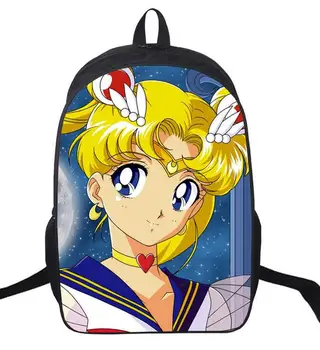 16-Inch Anime Sailor Moon Nahrbtnik Za Najstnike Dekleta Otrok, Šolske Torbe Ženske Šolski Nahrbtniki Otroci Vrečko