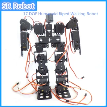 17 DOF Humanoid Biped Hojo Robota Aluminij Zlitine Nosilec Visok Navor Servo Za DIY Robot,Demo,Načrtovanje,Poučevanje RC Igrača