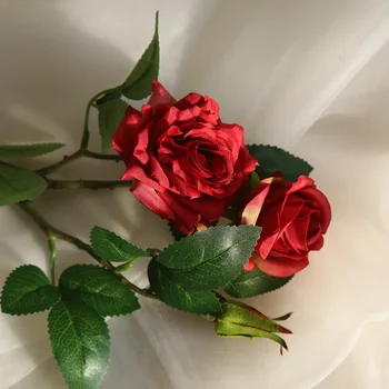 1Pc Umetne Rože Rastlin Steno Spraviti Krajine Bonsaj za Dekoracijo Doma Fotografija Novo Poroko Rose Cvet Steno