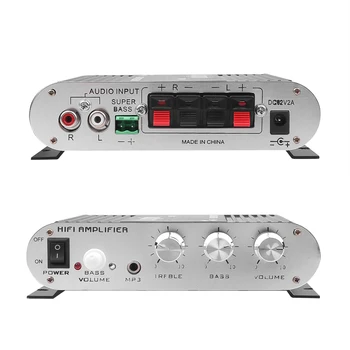 1pcs Najnovejši Hi-fi Iver LVPIN-LP-838 12V 200W CD MP3 Avto, Motor, Čoln Stereo Audio Bass Zvočnikov OJAČEVALEC BOOSTRER Vozila