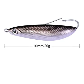 1pcs/Vib sequins zimski ribolov vabe Bionic plavati težko vabe 9 cm/20 g Umetno 3D oči vibracije Vrtenje vaba Ribolov orodja lure