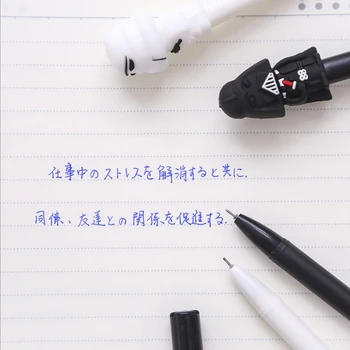 2 kos/veliko Ustvarjalnih nevtralno pero črni 0,5 mm gel peresa Kawaii pisalne peresa študentov pisarni šole, pisanje pero Študent darilo