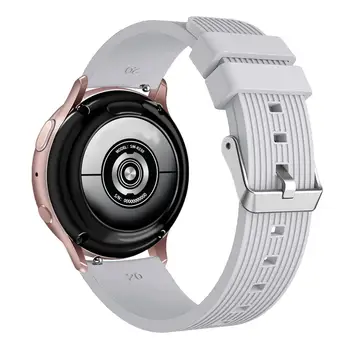 20 mm silikonski watch trak Za samsung galaxy watch aktivna 2 44 mm 40 mm Športni pas za samsung watch 3 41mm / galaxy 42mm correa