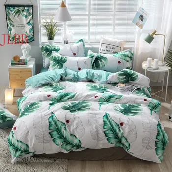2020 Nov posteljni set HOME Rjuhe kritje nastavite avokado, zelena posteljo set listov ravno list 3/4pcs posteljnina nabor super king size bedclothes