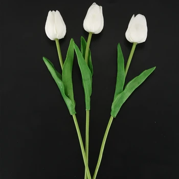 20pcs Tulipanov Cvet iz Lateksa Pravi Dotik Za Poroko Dekor Cvet Najboljše Kakovosti KC451