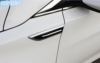 2pc Avto Okrašena 3D Vent Zrak Shark Gills Nalepke za Chrysler 300c sebring DAIHATSU terios Hyundai elantra ix35 i30 dodatki