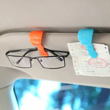 2Pcs večnamenska Prenosna Očala Auto Posnetek Zapiralo, ki ga Avto sončna Očala Opomba Posnetek Ime Imetnika Kartice