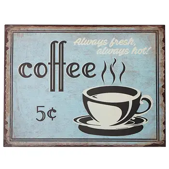 5 Centov Kave Retro Vintage Tin Bar Znak Države, Doma Dekor 12x8 Palčni