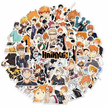 52Pcs/Set Haikyuu!! Nalepke Japonski Anime Nalepke, Odbojka Nepremočljiva Prtljage Grafiti Lepe Nalepke Otroci Igrače