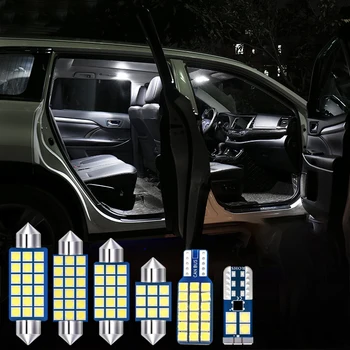 8pcs Napak Auto LED Žarnice za Avto Notranje Luči Komplet Za Volvo XC60 2010 2011 2012 2013 Dome Branje Luči Prtljažnik, Svetilke