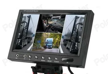 9-Palčni Avto Monitor Povratne prednostna naloga 2 Video Vhod TFT LCD Barvnim Zaslonom varnostne kopije zadnja kamera visoke kakovosti
