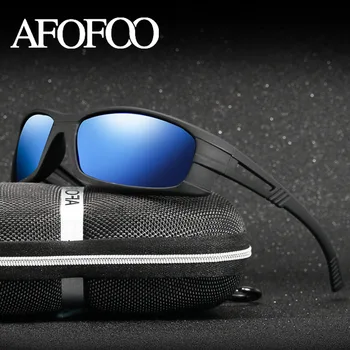 AFOFOO blagovne Znamke Polarizirana sončna Očala Moških Vožnjo sončna Očala Klasičnih Buljiti Nočno Vizijo Očala Očala UV400 Odtenki