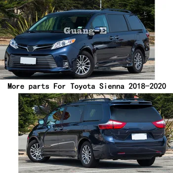 Avto Styling Nalepke Telo, Glavo Nazaj Zadaj Bralne Luči Žarnice Trim Oblikovanje Dihalne Plošča 4pcs Za Toyota Sienna 2018 2019 2020