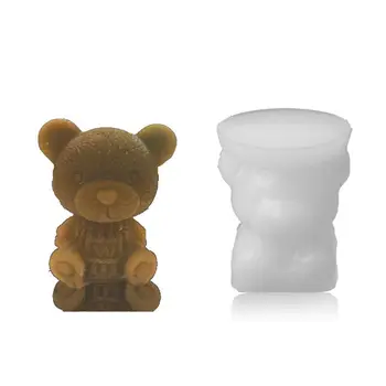 Baby Bear Obrti, Umetnosti Silikonski Milo Sveča Ledu Pladenj Smolo Litje Silikonsko Plesni 1XCA