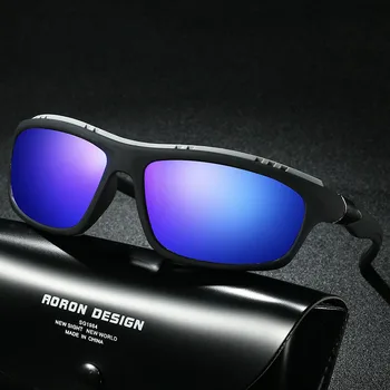 Blagovno Znamko Design Polarizirana Nightglasses Moških Športih Na Prostem Vožnjo Sončna Očala Kvadratni Ribolov Polarizacija Windproof Sončna Očala