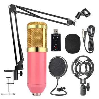 Bm800 Strokovno Vzmetenje Mikrofon Komplet Studio Live Stream Televizijska Snemanja Kondenzatorski Mikrofon Set