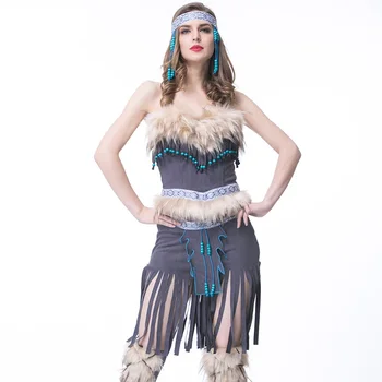 EU1039 Debelo Evropski in Ameriški Divji Plemenski Vlogo Igrajo Cosplay Kostume Seksi spodnje Perilo za Ženske Seksi Perilo Set