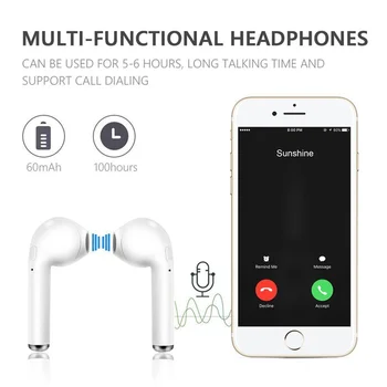 I7mini TWS Stereo Slušalka Brezžične Bluetooth Slušalke in-ear Slušalke 5.0 Brezžično Polnjenje Box
