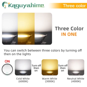 Kaguyahime 1/4Pcs LED Downlight Naravno Bela/Toplo/Hladno Svetlobo Zaprtih Vgradne Svetilke AC 220V 240V Srebrno Površino LED Žarometi