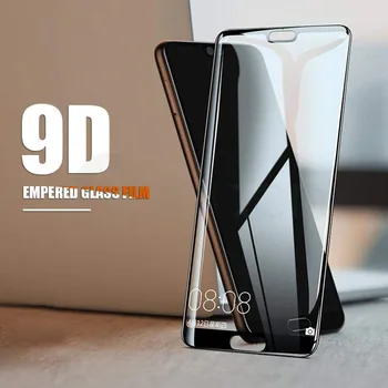 Kaljeno Steklo Film 9D HD Površine Screen Protector Za Huawei P10 20 30 & P Smart 2019 Celotno Zaščitno Steklo Film