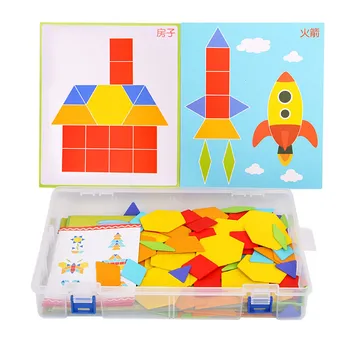 Lesene Otroštva Zgodnjega Učenja Puzzle Igrače Multi-funkcijo Ustvarjalne Sestavljanke Brinquedo Barve Razvoj Kognitivnih, Igrače za Otroke