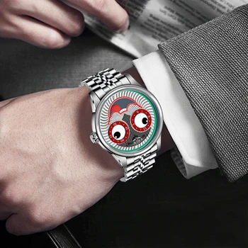 LIGE Joker Watch samodejno Moške ure top blagovne znamke luksuzni Tourbillon Okostje Vodotesna Ura moških mehanska ura reloj hombre