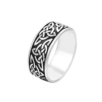 Loredana Moda lepe Viking serije nakit prstani za moške.Retro legendarni trikotnik rune vzorec slike iz nerjavečega jekla obroč