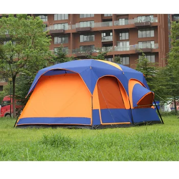 Luksuzni ultralarge visoke kakovosti eden dvorani, dve spalnici 6 8 10 12 prostem kampiranje šotor 215 cm višina nepremočljiva šotor