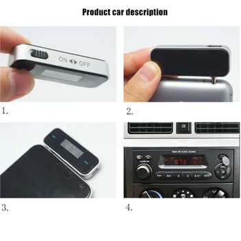Mini Avto FM Oddajnik Zvoka Radio MP3 Predvajalnik za iPhone, Samsung Huawei DQ-Spusti