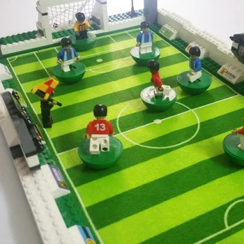 Model gradnjo kompleti združljiv z MESTA nogomet serija 199 3D blokira Izobraževalni model stavbe hobiji igrače za otroke