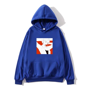 Moški/Ženske zimske Senpai hoodie Anime oblačila tiskanje Premium runo puloverji Jopice Jeseni Unisex sam Smešno Črno Kapuco