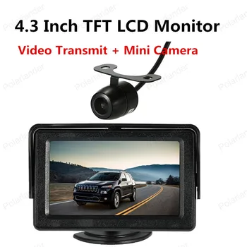 Najbolje prodajan Brezžični Video Prenos + Mini Camera4.3 Palčni, TFT LCD Monitor DC 12V z 2 način, AV vhod