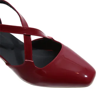 Nizka Srednja Petah D ' Orsay čevlji Ženske stranko Poroko Stiletto Scarpin Nizko Med Peto čevlje, Ženska Črpalke Mala Velika Velikost 31 - 48