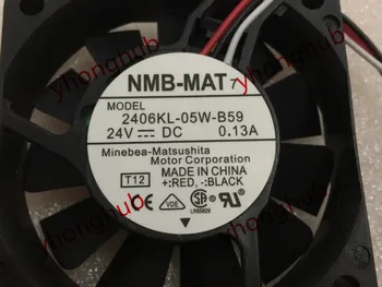 NMB-MAT 2406KL-05W-B59 T12 DC 24V 0.13 3 Žice, 60x60x15mm Strežnik Hladilni Ventilator
