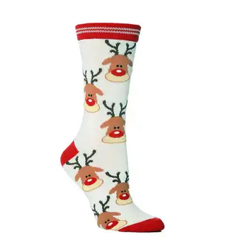 Nogavice Ženske Vesel Božič Santa Claus Elk Bell Risanka Sneg Pozimi Festival Knee Visoke Nogavice 6 Barv 2020 Nov Prihod Moda