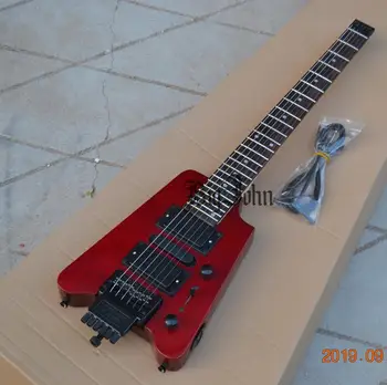 Nove Glave Električna Kitara,Rdeče Bliskavice Telo&Javorjev Vrat Palisander Fingerboard BJ-214