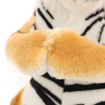 Novo Simulacija Tiger Mehko Polnjene Živali Plišastih Igrač Mama in Baby Tiger Lutka, Ustvarjalno, Srčkan Lutka Dekoracijo Darilo za Rojstni dan