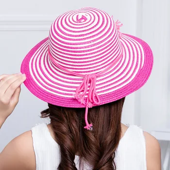 Poletje nove ženske klobuk, ki je Evropski in Ameriški stil prostem prosti čas plaža, sonce klobuk potovanja klobuk pleteni konoplja vrv bazena klobuk