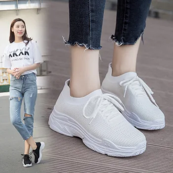 Pomlad čevlji ženski 2019 nov val korejska različica divjega omrežja rdeča srednješolci, priložnostne, športni čevlji za pomlad ženske