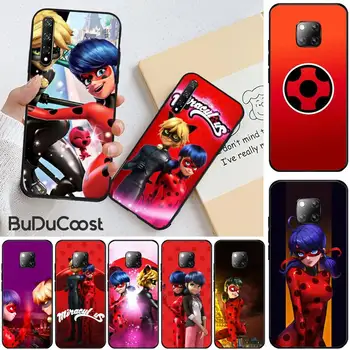 Risanka Sedem Star Ladybug Dekle Primeru Telefon Za Huawei Honor 8X 9 10 20 Lite 7A 8A 5A 7C 10i 20i 9X igrajo 8C