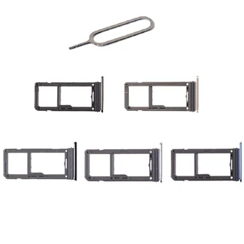 SIM1 + SIM2/Micro SD Dvojni Pladenj za Kartico Sim Imetnik S Pin za Izmet OEM Del za Samsung Galaxy S8 G950/S8 Plus G955