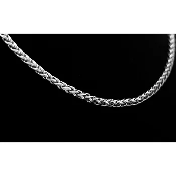 Simsimi iz nerjavečega jekla pletenic pšenice verige Prodajajo na meter 4/5/6 mm tanek kabel modna ogrlica ženska DIY debelo ogrlica