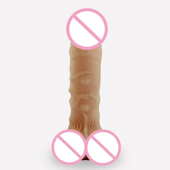 Super Dolgo Realističen Dildo Prilagodljiv Penis Velik Kurac z veliko Sesalno Pokal Seks Odraslih Izdelkov Faloimitator Sex Igrače za Ženske