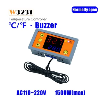 Temperaturni Regulator W3231 Digitalni LED kontrolna NTC Senzor z Ogrevanje, Hlajenje, za Gospodinjstvo, Skrb Zraka Pribor