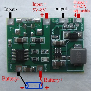 USB Litij-Lipo 18650 Baterijo 3,7 V dc 4,2 V, Da 5V 9V 12V 24V Korak Do Modul